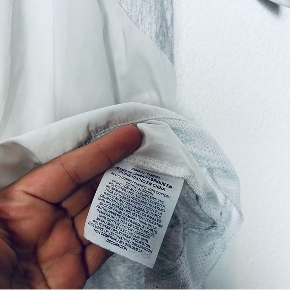 Nike size L gray white short sleeve tee t-shirt - Picture 4 of 5